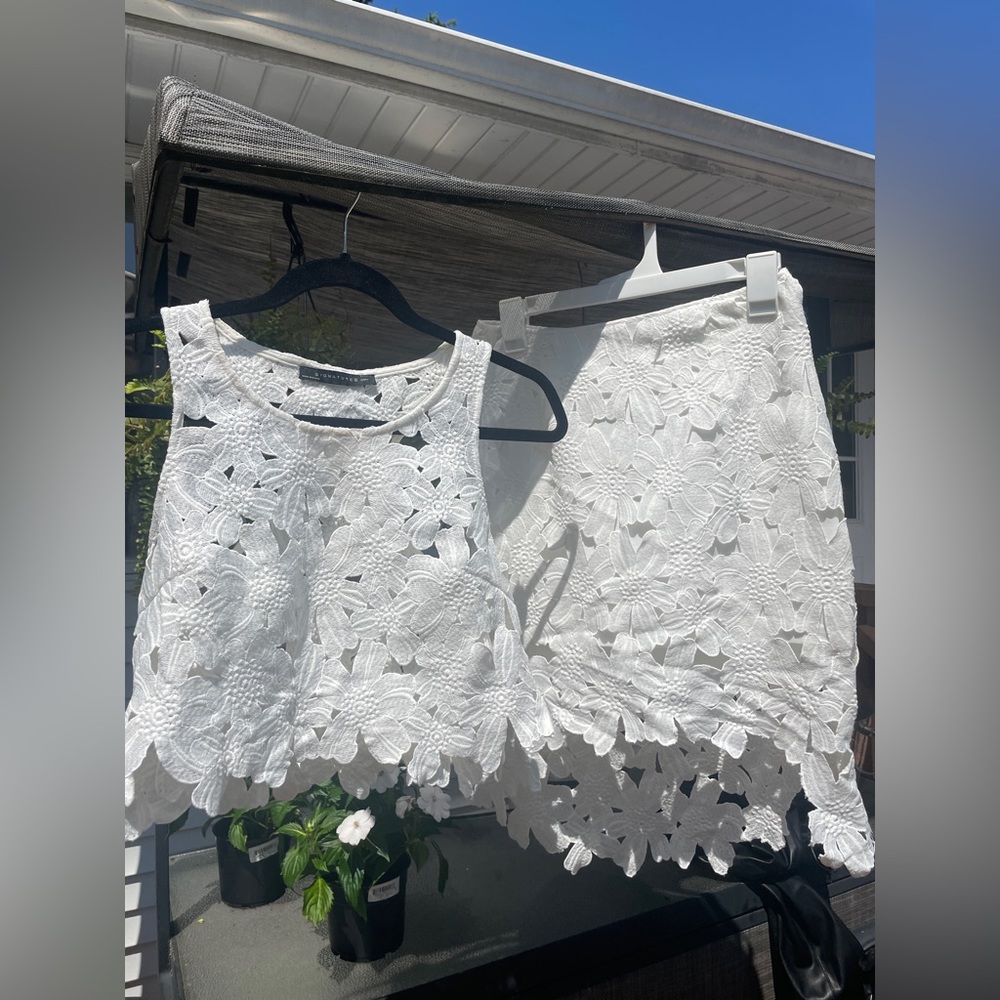 White Skirt Set